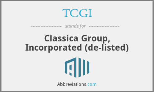 Tcgi What does TCGI stand for?