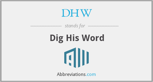 What does DHW stand for?