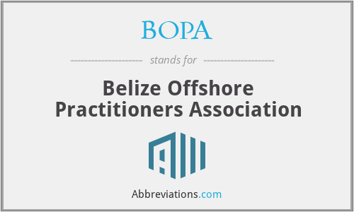 What does BOPA stand for?