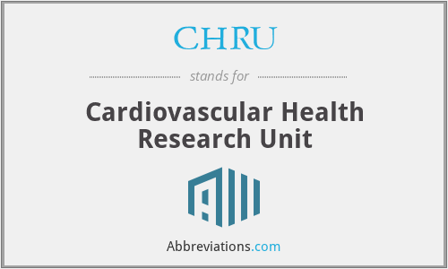 What does CHRU stand for?