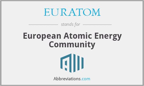 What does EURATOM stand for?