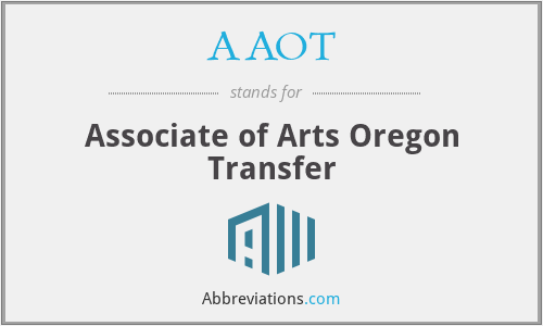 What does AAOT stand for?