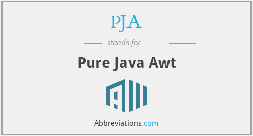 What does PJA stand for?