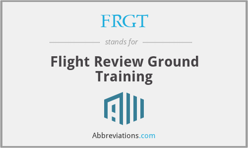 What does FRGT stand for?