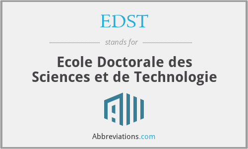 What does EDST stand for?