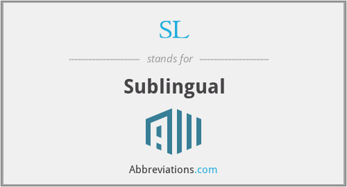 Sublabially What is the abbreviation for Sublingual?