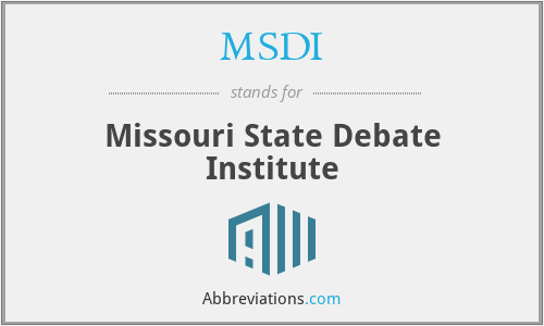 Msdi Login/sign What does MSDI stand for?