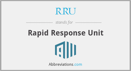 What does RRU stand for?