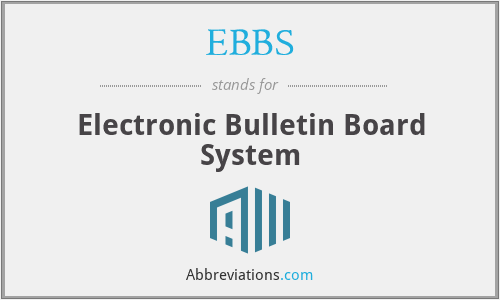What does EBBS stand for?