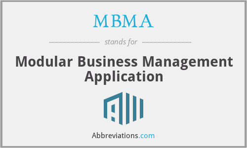 What does MBMA stand for?