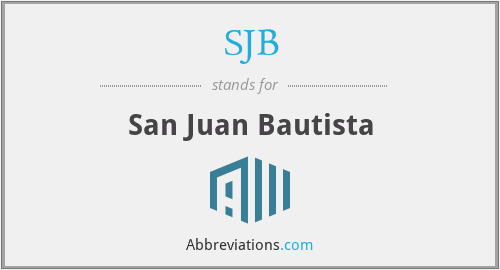 What does SJB stand for?