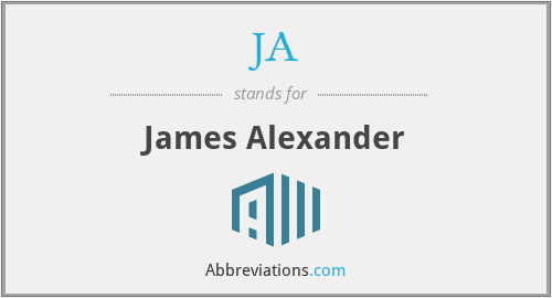 JA - James Alexander