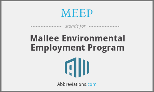 MEEP - Mallee Environmental Employment Program