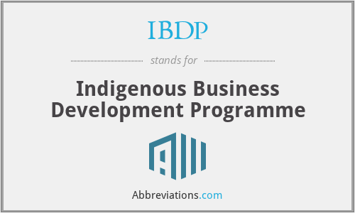 IBDP - Indigenous Business Development Programme