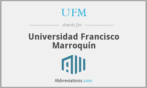 What does UFM stand for?