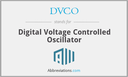 What does DVCO stand for?