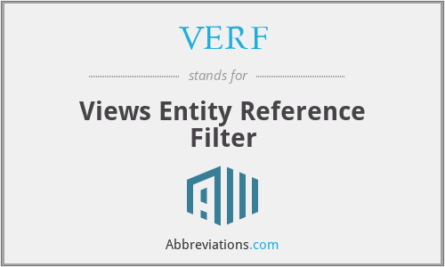 What is the abbreviation for views entity reference filter?