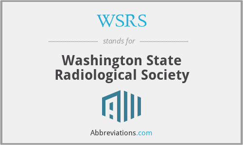Wsr Sign What does WSRS stand for?