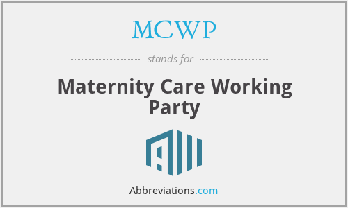What does MCWP stand for?
