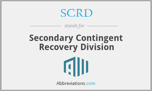 What does SCRD stand for?