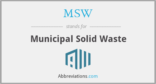 What Does MSW Stand For what-does-msw-stand-for