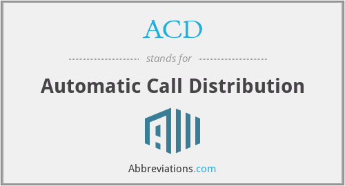 What does ACD stand for? What does ACD stand for?