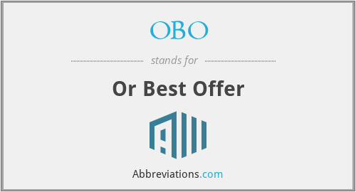 What Does OBO Stand For what-does-obo-stand-for