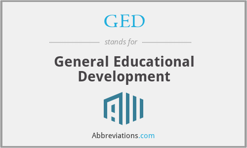 What does GED stand for?