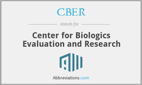What does CBER stand for?