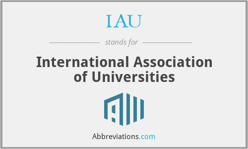 What does IAU stand for?