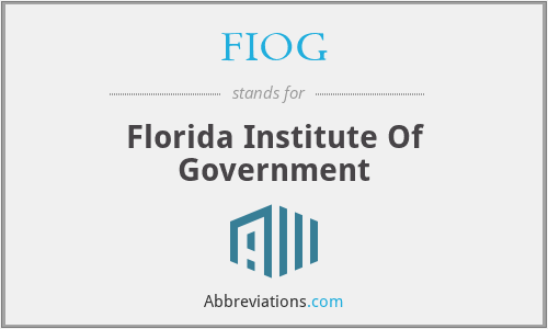 What does FIOG stand for?
