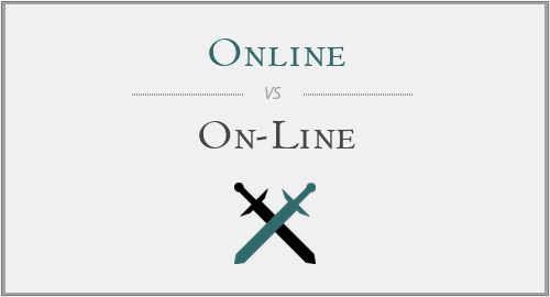 Online vs. On-Line