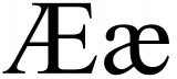Æ ae ligature Symbol